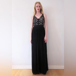Vintage Never-Worn Rebecca Taylor ‘Scroll’ Gown in Black